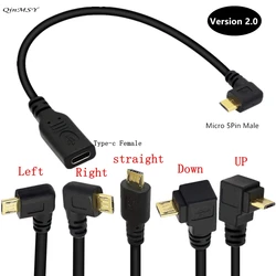 Cable adaptador USB-C a Micro/Mini USB 2.0 - 3A, datos y carga