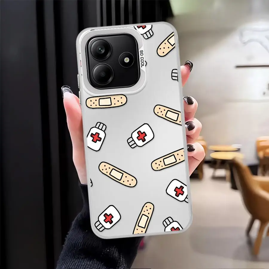 Cool enfermera medicina caso para Xiaomi Redmi Note 9s 10Lite 14 Pro Plus 12s 10s 11s 13 12 11 cubierta trasera del teléfono - imagen 2