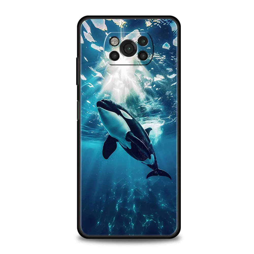Funda de teléfono Orca ocean lovely killer whale para Xiaomi Poco X6 X5 Pro X4 X3 NFC F5 Pro F4 F3 GT M5 M4 Pro 5G M3 C51 C50 - imagen 3