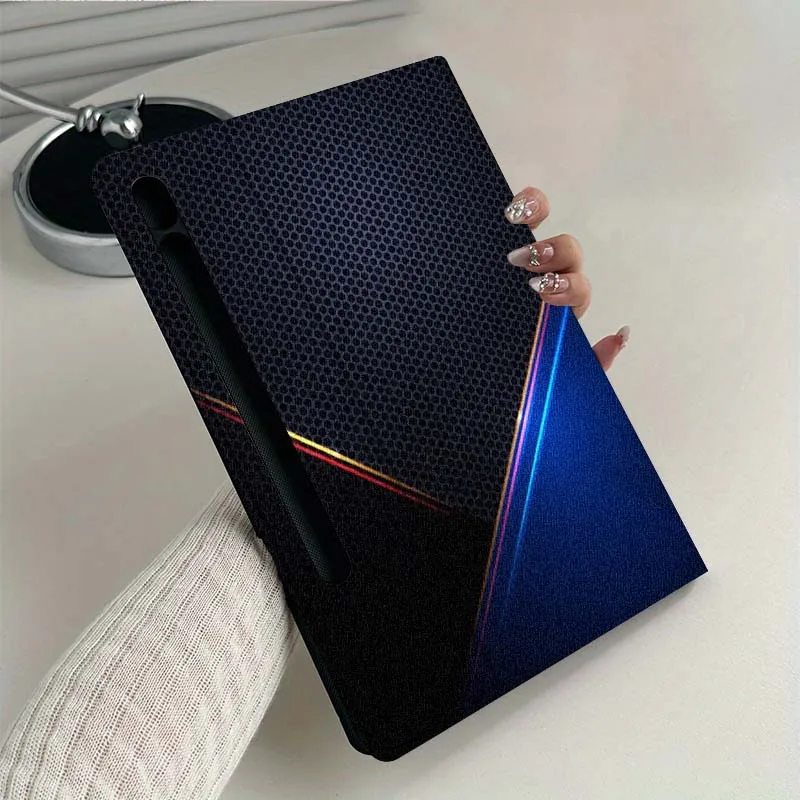 Máquina de arte de fibra de carbono para Samsung Galaxy Tab S9 S10 S6 S7 S8 FE Plus Lite pulgadas funda plegable para tableta - imagen 5