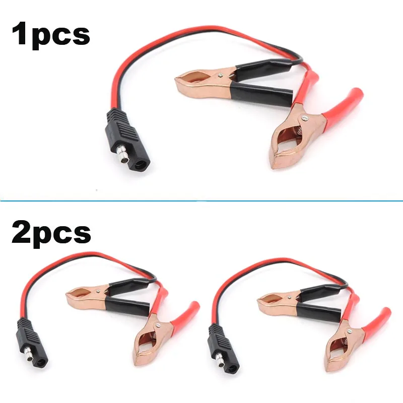 14AWG 36CM 2Pin SAE enchufe de desconexión rápida a batería pinzas de cocodrilo abrazaderas de Cable conectores Cable M20 - imagen 3