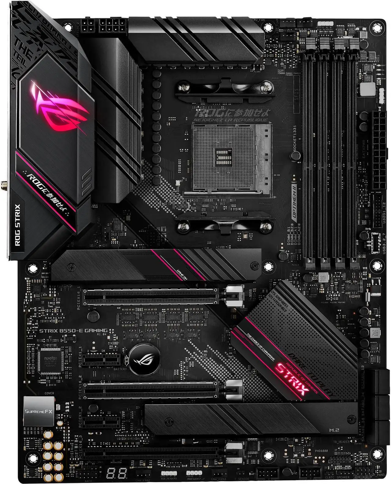 Placa base para juegos ASUS ROG STRIX B550-E, Socket AM4 AMD B550 DDR4 128GB M.2 SSD, compatible con CPU AMD Ryzen 5600 5700 3900 4500 4300 - imagen 3