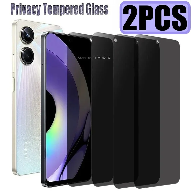 3 uds vidrio templado antiespía para Realme 14T 14 13 12 Pro GT 7 6 Neo6 Protector de pantalla de privacidad para Realme C75x P3 P2 Pro Ultra - imagen 2