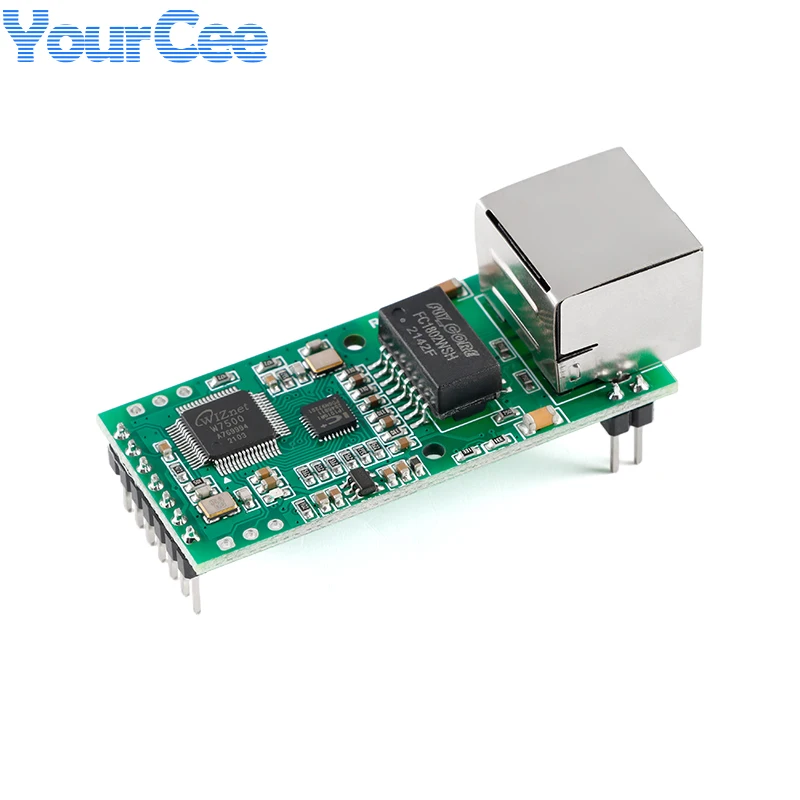 Módulo convertidor serie UART TT a Ethernet FS100P, placa bidireccional de red TCPIP TTL a RJ45, compatible con DHCP y DNS - imagen 3