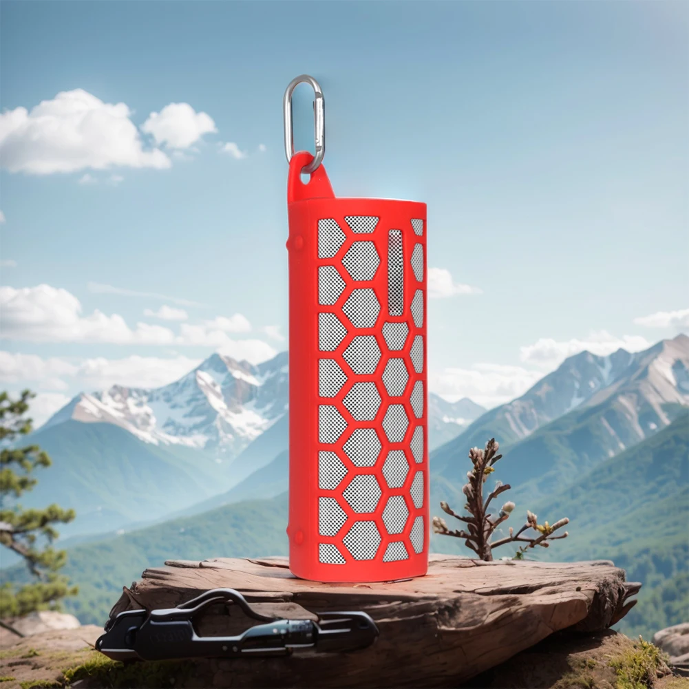 Funda protectora de silicona para altavoz inalámbrico, funda protectora a prueba de golpes, piel suave con mosquetón, para Sonos Roam 2 - imagen 3