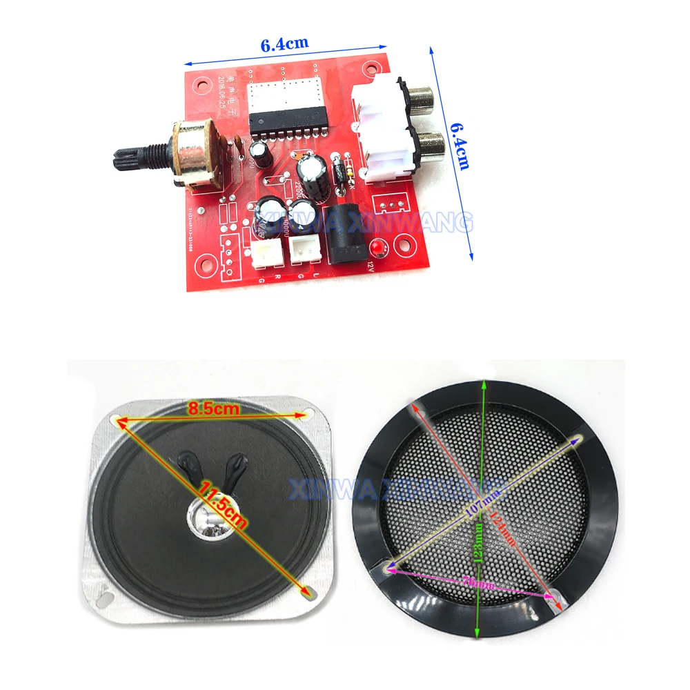 Mini amplificador de potencia estéreo, módulo de Audio, altavoz de 4 pulgadas, Kit DIY para reproductor Mp3, máquina expendedora de Pinball Arcade, reproductor Mp3 - imagen 4