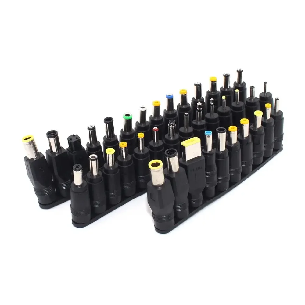 Adaptador de fuente de alimentación CC Universal para portátil, Conector de enchufe para Lenovo, Hp, Dell, convertidor de cargador con Cable hembra de 5,5x2,1mm, 48 Uds. - imagen 5