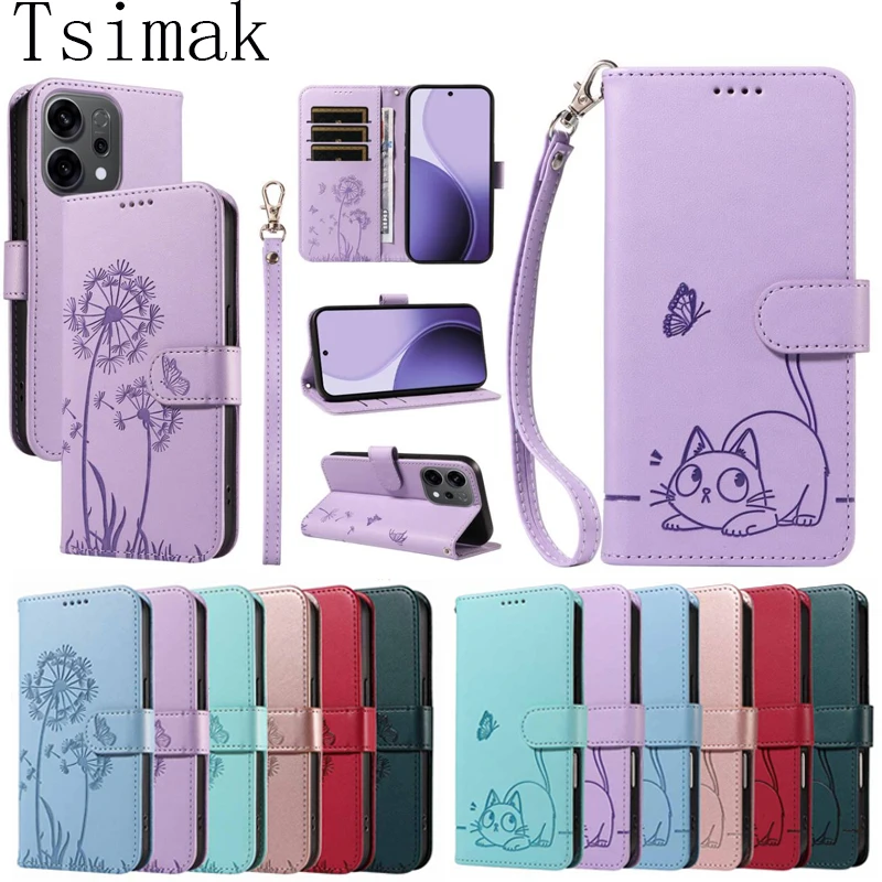 Fundas para Realme GT Neo 6 SE 6T GT6 Funda de cuero con tapa tipo billetera protectora Coque para Realme C71 Note 50 Narzo 50i 50A Prime Cover - imagen 2