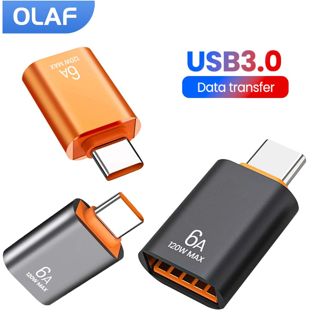 OLAF-Adaptador USB 3,0 a tipo C OTG a USB C, convertidor hembra tipo C, adaptador de transferencia de datos para ordenador portátil, Samsung y Xiaomi