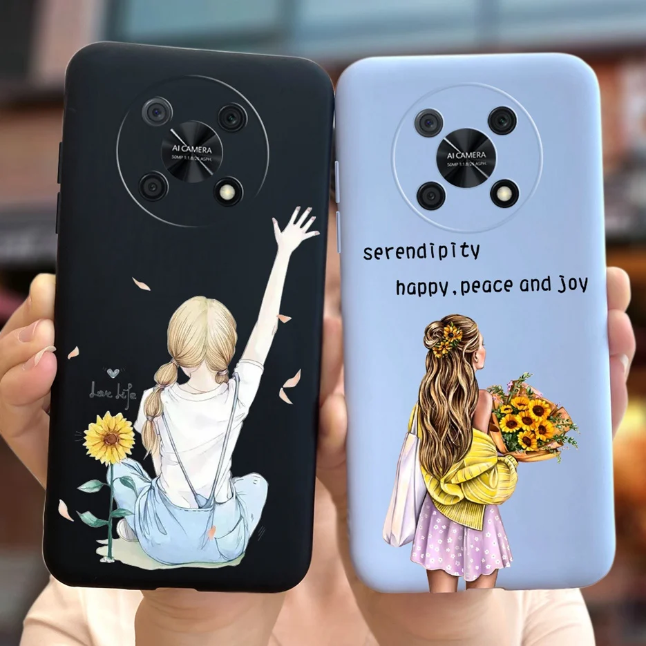 Funda de silicona blanda con dibujos animados para Huawei Nova Y90, carcasa trasera de CTR-LX2 para chicas bonitas, Y90 NovaY90