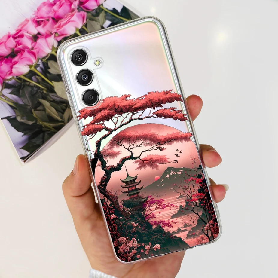 un teléfono celular con una foto de un árbol en él