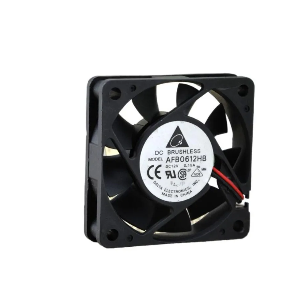 Ventilador de bola doble silencioso Delta Afb0612hb 6015 12v 0.15a 6cmcm de 60 mm - imagen 3