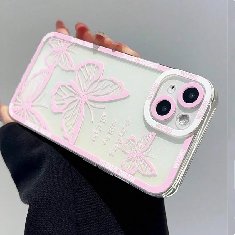 Funda de teléfono de mariposa rosa para OPPO A3, A60, A57, A38, A79, A58, A98, A5, F9, F11, A94, A92, A76, A74, A73, A54, A53, A31, A15, 2020 Pro, 5G - imagen 5