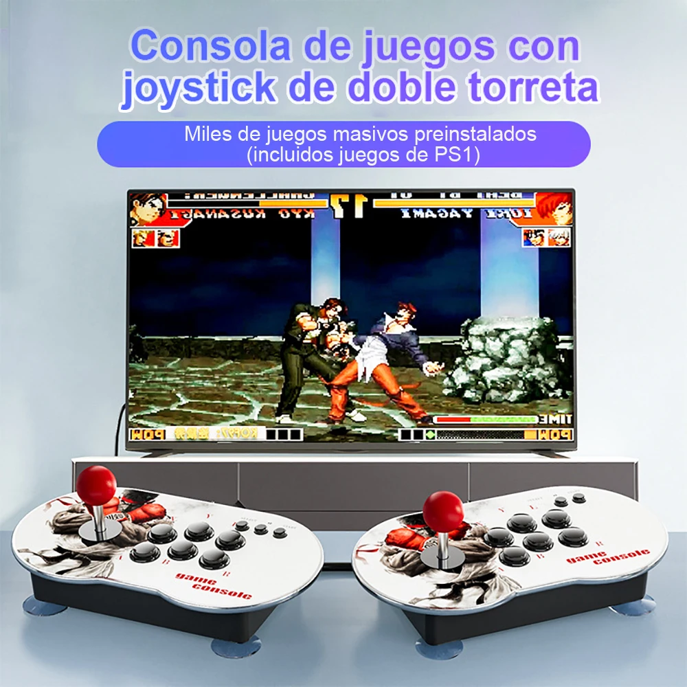Consola Retro Pandora Box MT6, máquina Arcade de vídeo, Joystick, 15000 juegos más recordados, doble Host - imagen 5