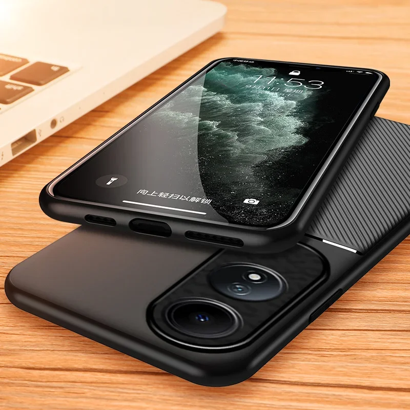 Para Oppo A60 4G funda de lujo con soporte magnético para coche funda trasera para Opo Appo A 60 4G 2024 CPH2631 6,67 "fundas de cuero de silicona suave - imagen 5