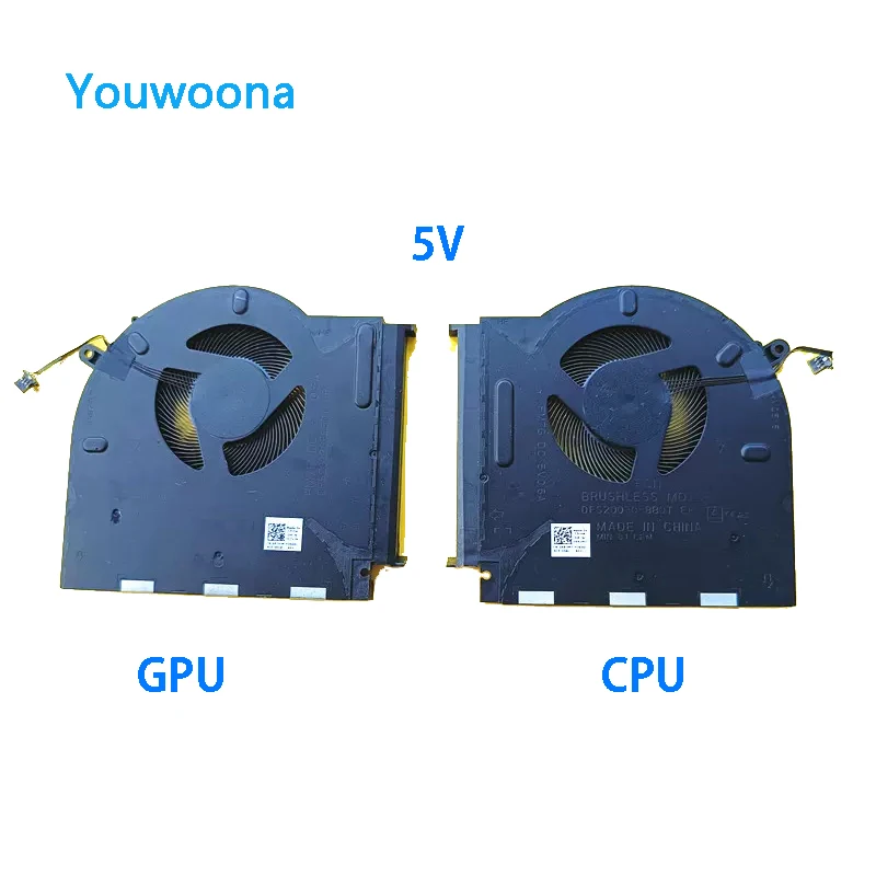 Ventilador de refrigeración GPU para ordenador portátil, dispositivo Original para DELL Alienware M17, R3, 5V, P45E, gtx16050, 0XR3MT, 057VJN, nuevo