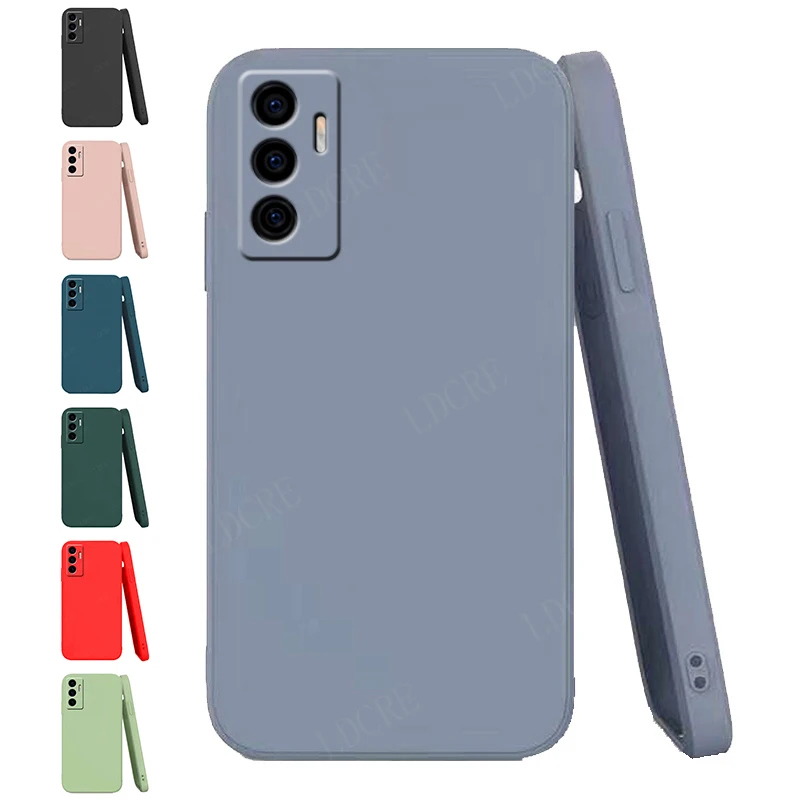 Funda completa y suave para Vivo V23E, carcasa de silicona líquida a prueba de golpes, parachoques de teléfono - imagen 4