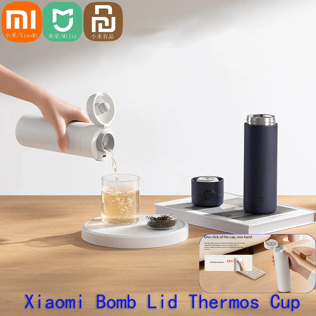 Xiaomi Mijia-botella termo inteligente, taza de 3, 480ML para mantener el calor/agua fría, regalo de cumpleaños para niño, niña, amiga, mujer, taza de vacío de viaje