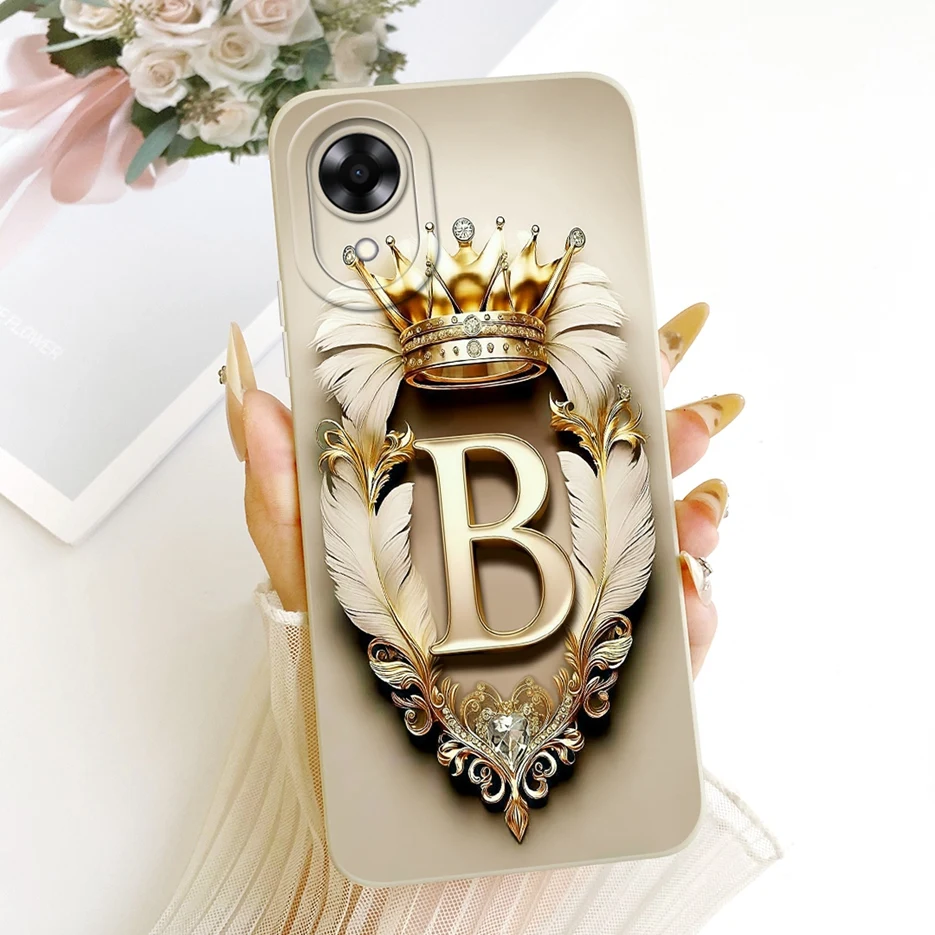Para Oppo A17K funda CPH2471 Cool Crown Letters funda a prueba de golpes suave TPU funda de teléfono para Oppo A17 A 17 OppoA17 K funda trasera Fundas - imagen 3