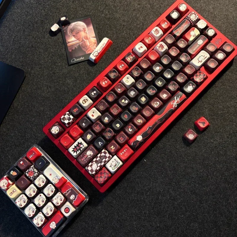 Sylus Keycaps personalizado PBT Cherry EOA perfil tapa de llave lindo sublimación de tinte dibujos animados Anime punto Keycap para jugadores DIY diseño regalos - imagen 2