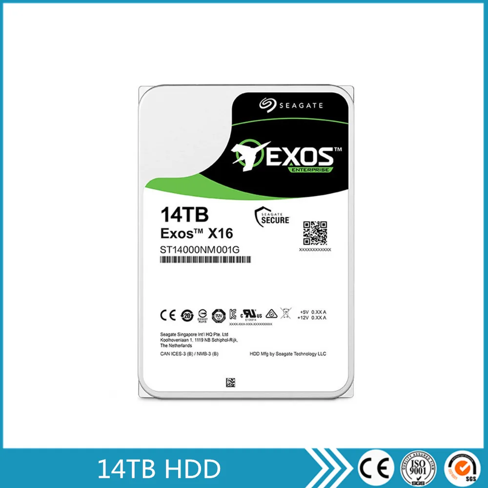 Disco Duro HDD de 14TB, Exos X16, ST14000NM001G, 256MB, 14T, SATA, 6 Gb/S, caché de 3,5 pulgadas, NAS de escritorio, CCTV, DVR, servidor empresarial, PC, nuevo - imagen 2
