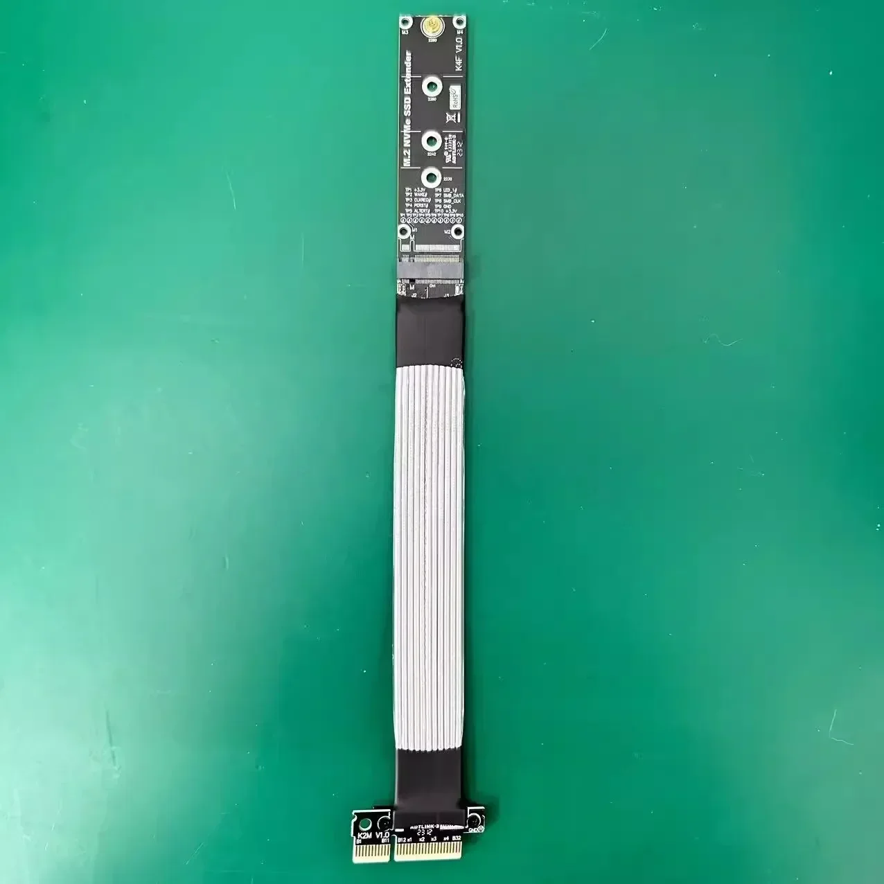 Cable de extensión M.2 NVMe SSD Tarjeta vertical de unidad sólida M.2 SSD PCI-Express 3.0 4.0 X4 M Extensor de llave - M.2 2230 2242 2280 22110 SSD - imagen 3