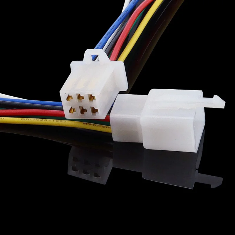 1 Kit de conectores de cable eléctrico de 6 pines, conjunto de conectores automáticos con cable/longitud total 21CM - imagen 5