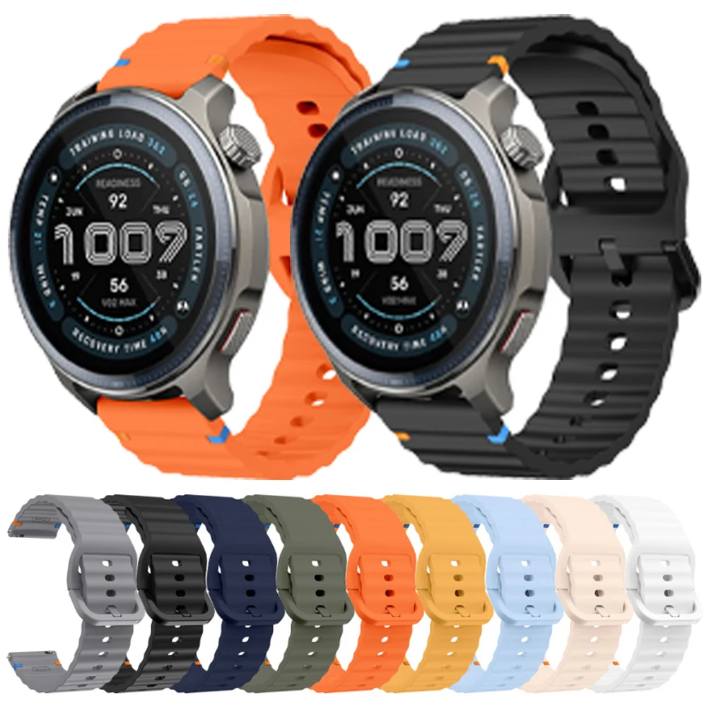 Para Huami Amazfit BALANCE 2/Bip 6 5 correa de silicona suave para Amazfit Cheetah/Active 2/GTS 4 2 2e/GTR 4 3 Pro pulseras