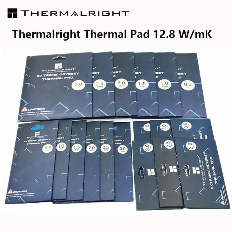 Thermalright ODYSSEY almohadilla térmica, tarjeta GPU no conductora, refrigeración por agua, alfombrilla térmica 12,8 W/mk 85x45 0,5/1,0/1,5/2,0/2,5/3,0mm