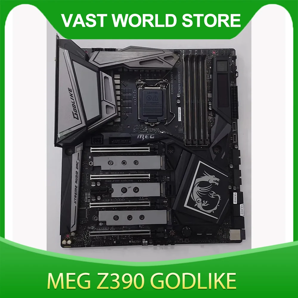 Interfaz de placa base LGA1151 Equipado con tres ranuras M.2 Función DAC de audio extremo MEG Z390 GODLIKE