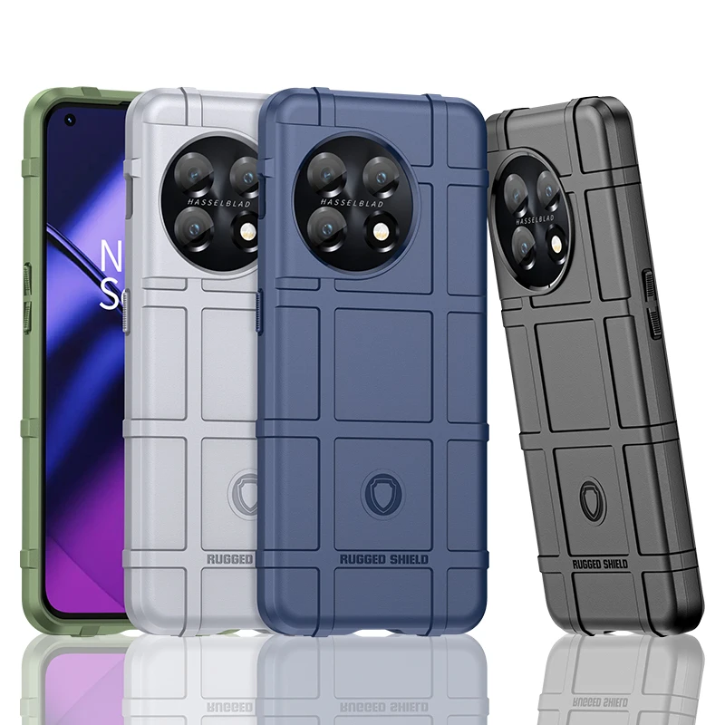 Funda dura de silicona para OnePlus 11, protector resistente a prueba de golpes, carcasa trasera protectora para OnePlus 10T 10 9 Pro 10R 9R - imagen 2