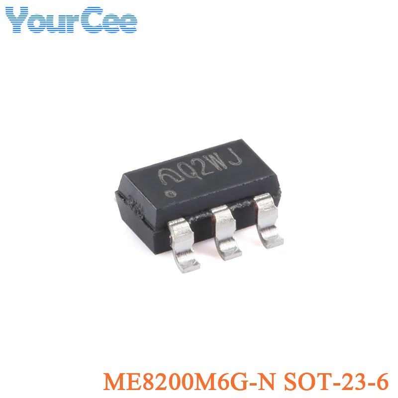 50 uds/10 Uds ME8200M6G-N SOT-23-6 ME8200 modo de corriente de alto rendimiento Chip controlador PWM ME2159AM6G ME2159BM6G ME8204BM6G - imagen 2