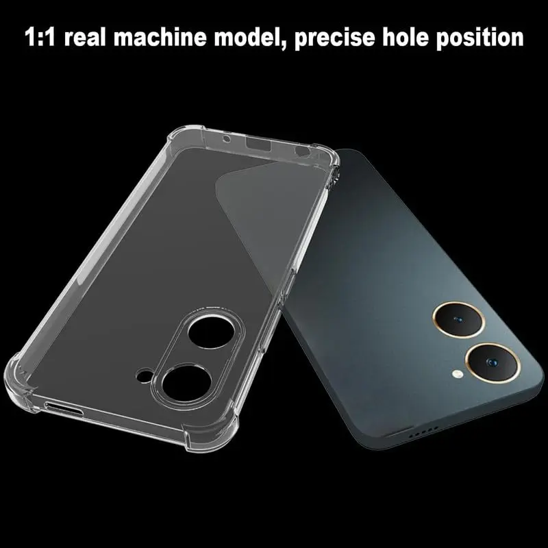 Funda de TPU a prueba de golpes con Airbag para VIVO Y03 Y18 Y18e Y28 Y28S Y38 5G Y17S Y27 Y27S Y02 Y77 funda protectora transparente Capa Fundas Coque - imagen 2