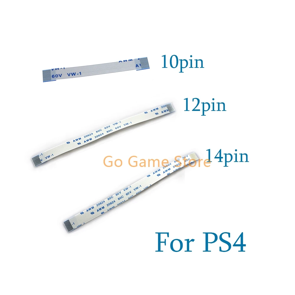 6 uds para controlador PS4 12pin 14pin placa de carga Cable de interruptor de alimentación 10pin Touchpad Cable flexible de cinta