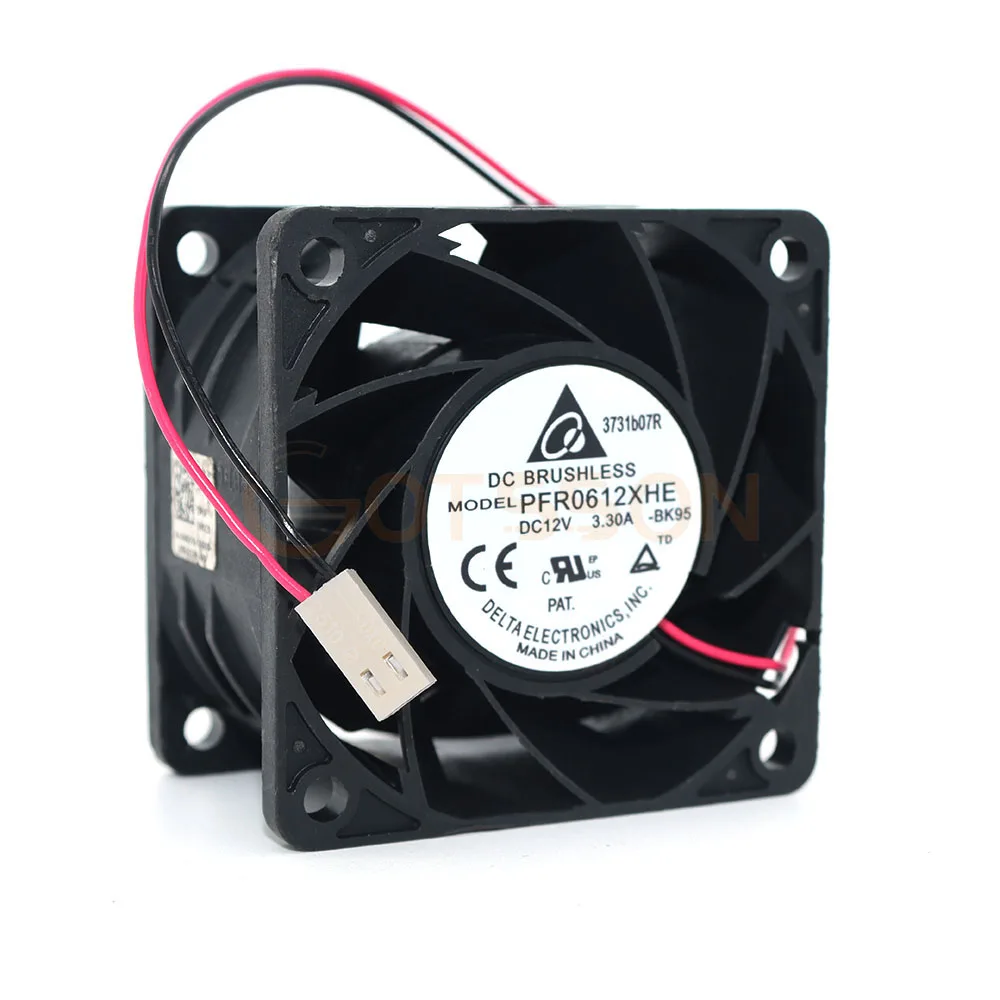 Envío Gratis Delta 6038 PFR0612XHE DC 12V 3.30A ventilador axial de alta velocidad de flujo de aire fuerte ultra violento - imagen 3