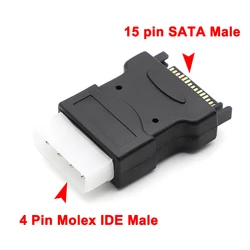 Adaptador de corriente Molex IDE a SATA macho para disco duro
