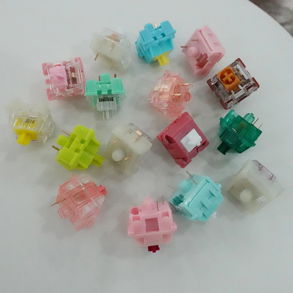 Interruptor táctil lineal KTT Kang White V3 Holy Panda Sea Salt Lemon Mints Rose Darling para interruptores de teclado mecánico - imagen 5