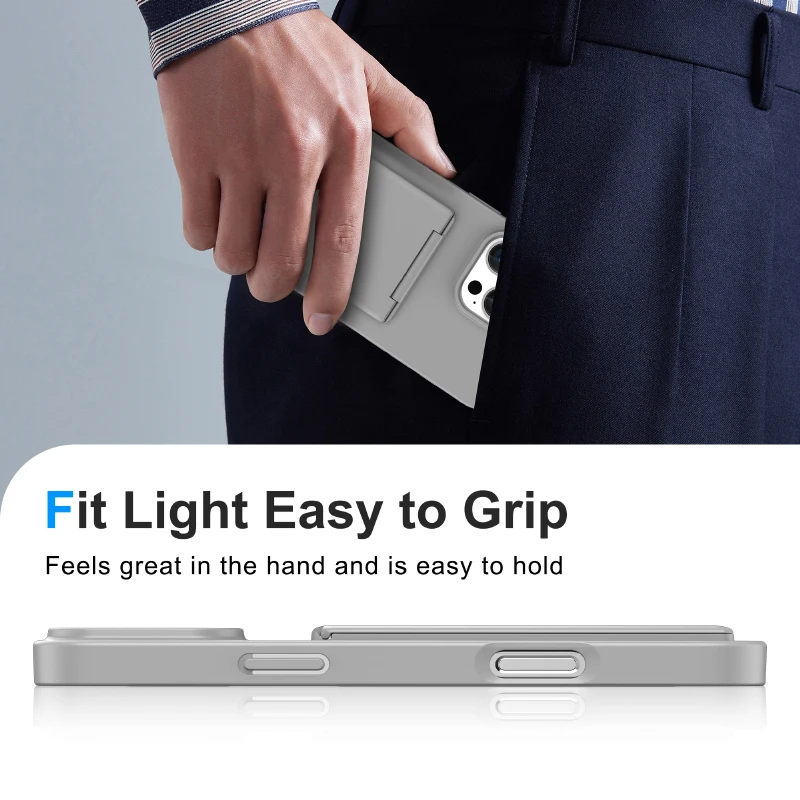 Nueva funda de teléfono con soporte y ranura para tarjetas mate de Color sólido de lujo para iPhone 16 Pro Max 14 11 12 13 15 Pro Max cubierta trasera de parachoques - imagen 5