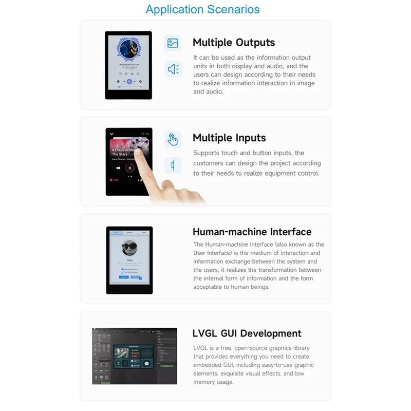 Placa de desarrollo de pantalla RP2350 Placa de desarrollo de pantalla RP2350 de 2,8 pulgadas RP2350-Touch-LCD-2.8 - imagen 3