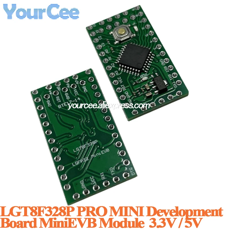 5 uds/1 unidad LGT8F328P PRO MINI Placa de desarrollo módulo MiniEVB 3,3 V 5V reemplazar Pro Mini ATMEGA328P