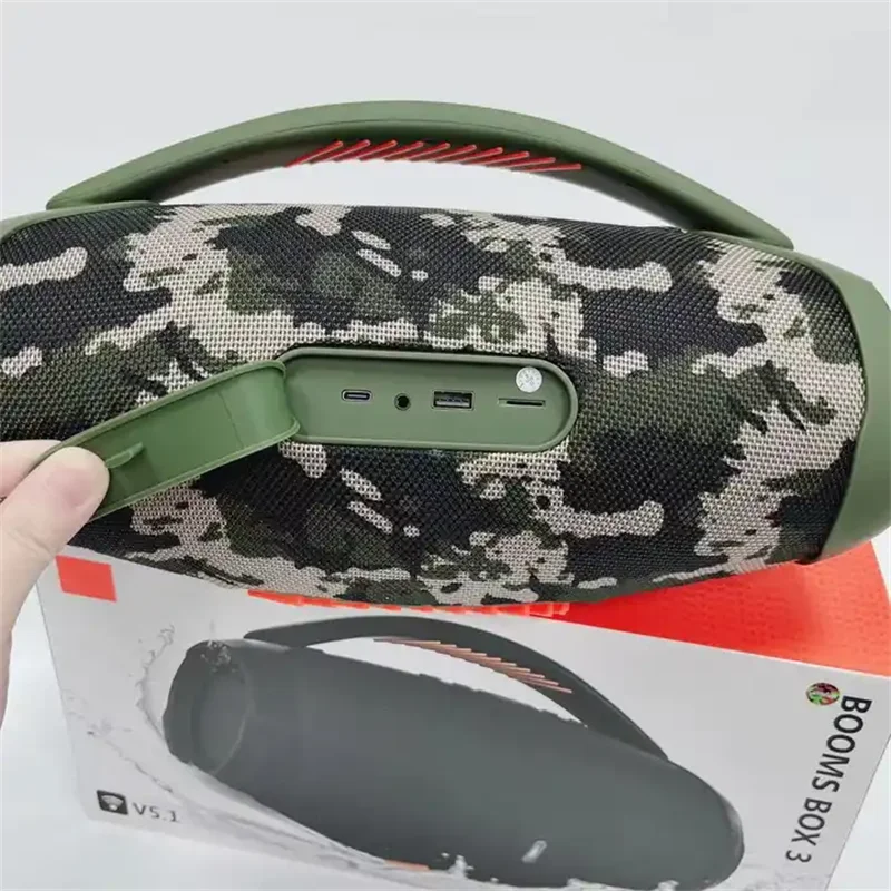 Boombox 3 Altavoz Bluetooth inalámbrico portátil caja de música para Fiesta al aire libre subwoofer RGB estéreo TWS altavoz para el hogar soporte TF/AUX/USB - imagen 5