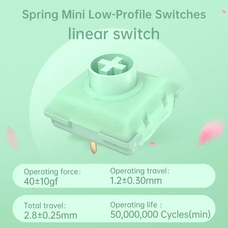 Kailh interruptor de teclado mecánico de gatillo rápido cuatro estaciones Primavera Verano Otoño Invierno MINI interruptor de teclado de perfil bajo 3 pines - imagen 5