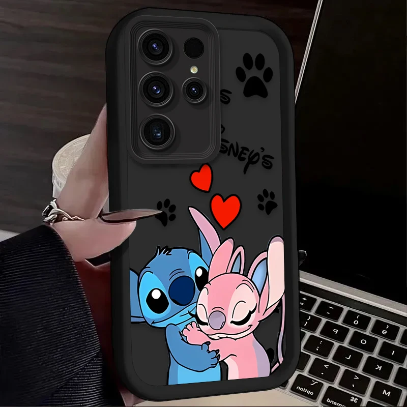 Funda de Ángel de punto bonito de Disney para Samsung Galaxy S24 S23 S25 Ultra S22 S21 Plus FE A56 A36 A26 A16 A06 A15 A25 A35 A55 5G - imagen 3