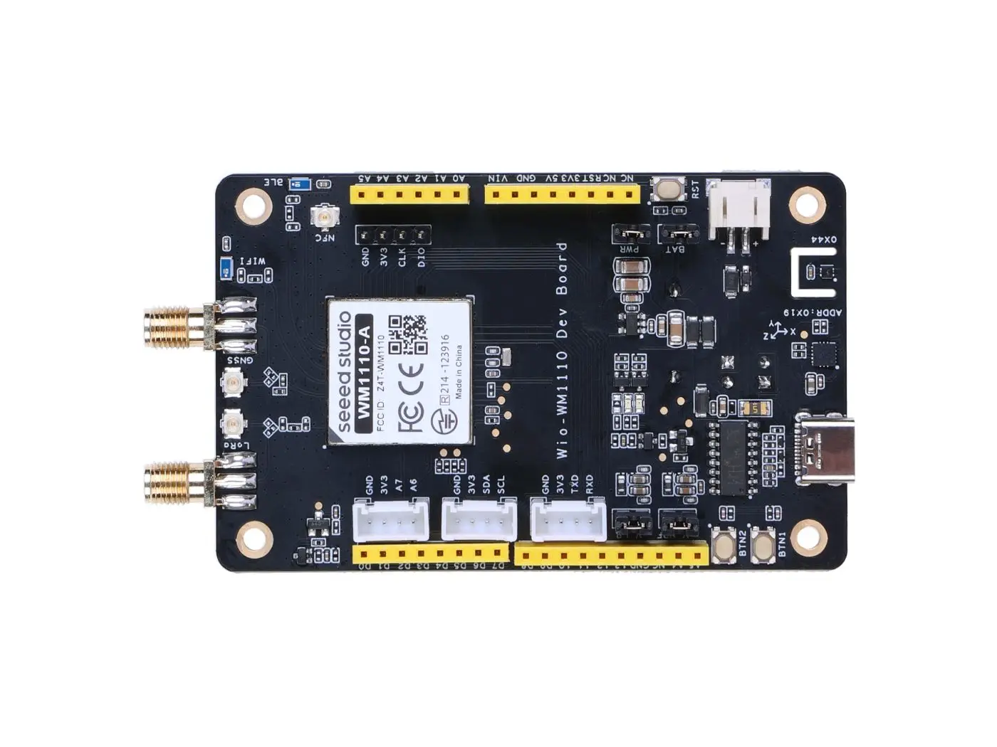 Kit de desarrollo Wio-WM1110, Semtech LR1110 integrado y Nordic nRF52840, LoRa,GNSS,Wi-Fi,malla Bluetooth,NFC,rosca,Zigbee,Ble Low Energy - imagen 2