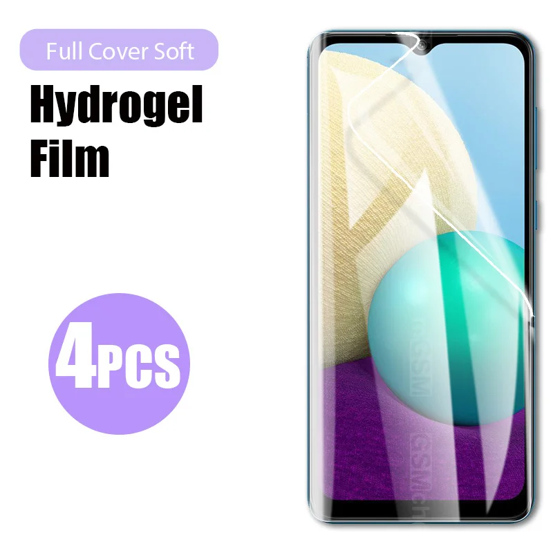 Película de hidrogel para Samsung Galaxy, Protector de pantalla sin cristal para modelos S21, S10E, S20 FE, Note 20, Ultra 10 Plus, A50, A51, A70, A71, A52, 4 unidades