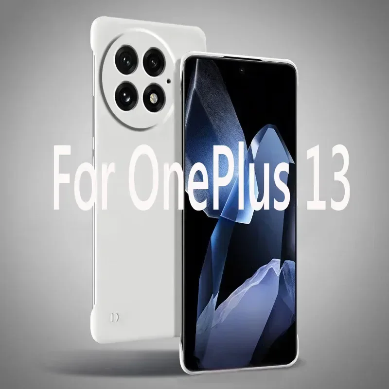 Funda trasera dura mate de piel delgada sin marco para OnePlus 13 One Plus 13 OnePlus13 5G Fundas a prueba de golpes Coque