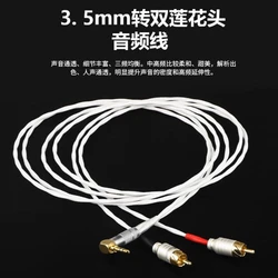 Cable de audio 3,5 mm a 2 RCA para altavoces estéreo