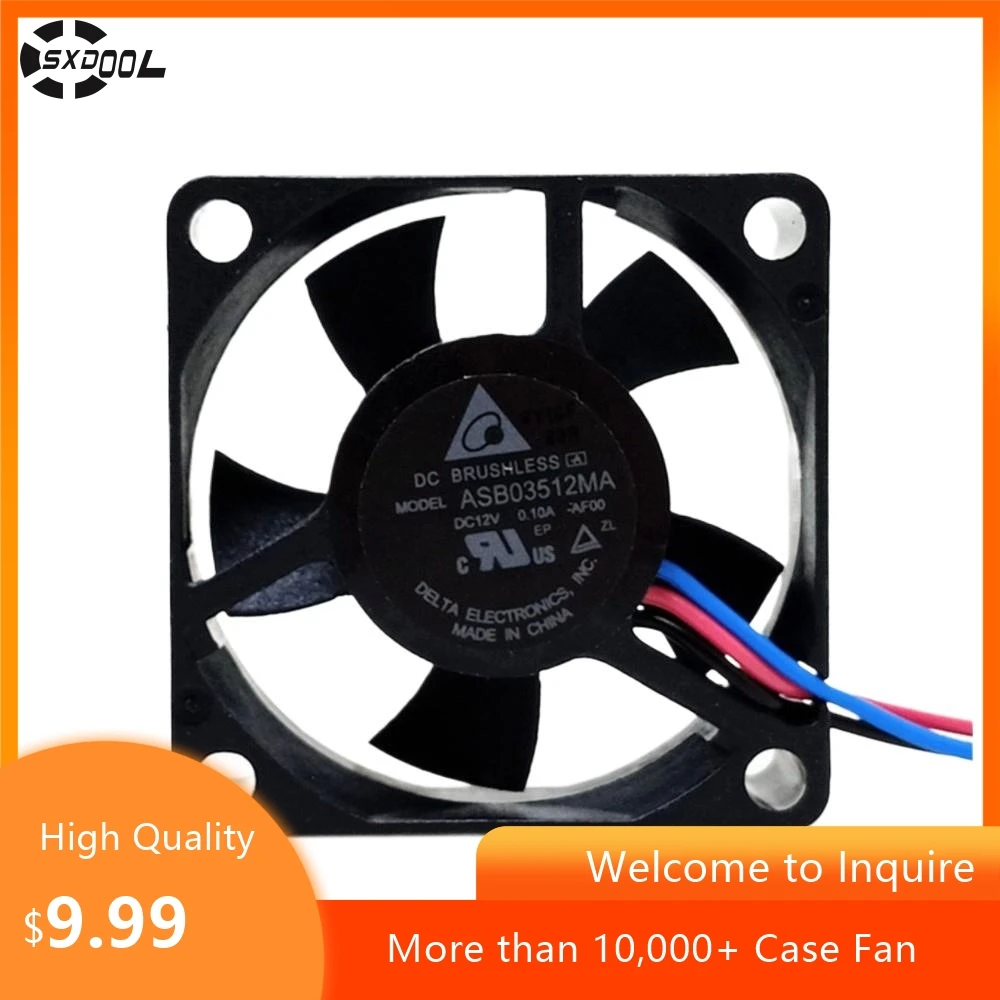 1 Uds ventilador para Delta ASB03512MA 12V 35mm ventilador de refrigeración para PC Industrial, decodificador, Mini ITX, Control de velocidad de 3 cables
