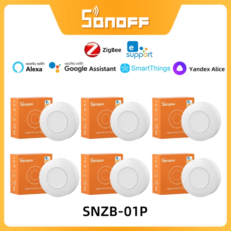 SONOFF SNZB-01P Zigbee botón de interruptor inalámbrico interruptor de escena inteligente Control de automatización del hogar a través de EWeLink Alexa Google Smartthings - imagen 2