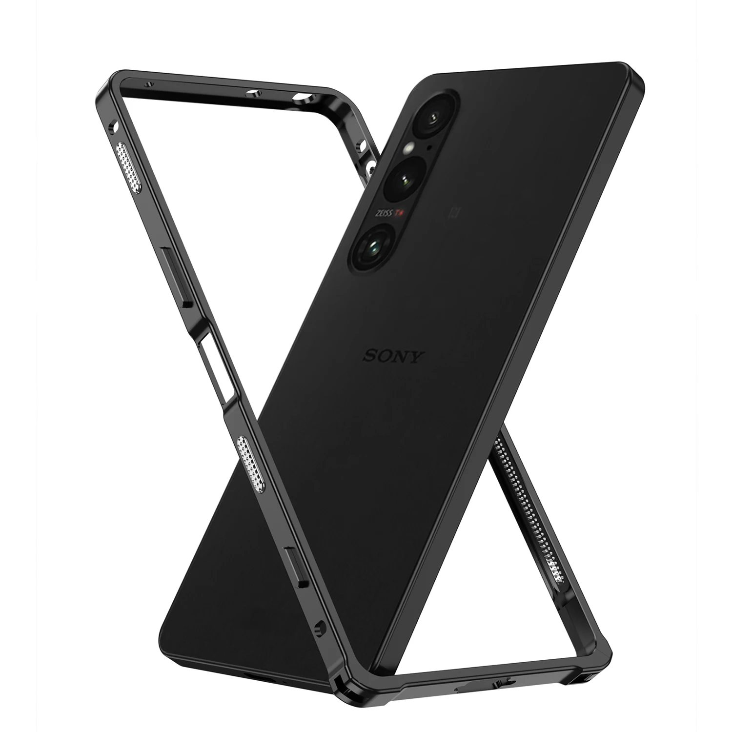 Funda con marco de Metal para Sony Xperia 1 VI, cubierta ultrafina con disipación de calor dividida con diseño de hebilla de caballito de mar para Sony Xperia 1vi - imagen 5